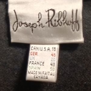 FINAL PRICE Joseph Ribkoff multi-colored Veston jacket w zippered pockets Sz 18